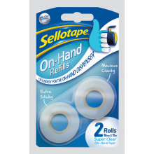 Sellotape On-Hand Refills 18mmx15m 2 Pk