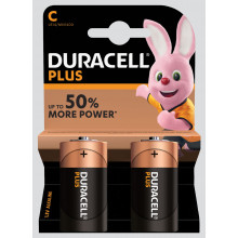 Duracell Plus C Batteries Pack 2