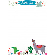 20 Thank You Pads Llamas HP122