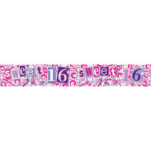 2.5m Party Banner Age 16 Girl
