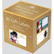 Roll 80 Gold Foil S/Adh Labels