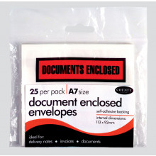 A7 Document Enclosed Envelopes 25s