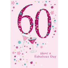 Greetings Cards 60th Female