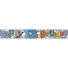 2.5m Party Banner Age 13 Boy