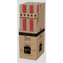 3M Roll Wrap Kraft Stars