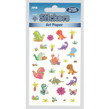 Artpaper Sticker Glitter Dinosaurs AP08