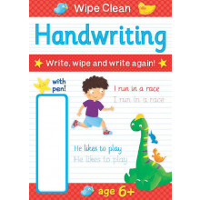 Educational Wipe Clean Book & Pen 4 Asst