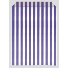 Purple Stripe Paper Bags 22x35cm Pk 500