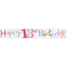 2.5m Party Banner Age 13 Girl