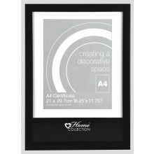 Black Photo Frame A4 Certificate