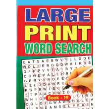 A5 Large Print Word Search 160pg 4 Asst