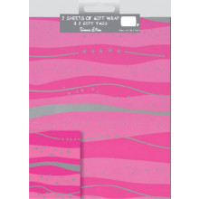 Flat Wrap & Tags Designer Pink F2585