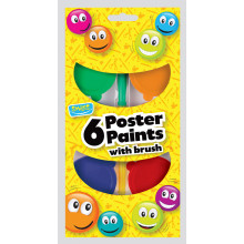 Smiles 6 Poster Paints & Brush