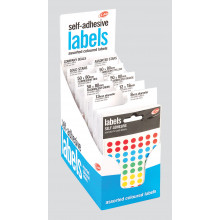 Coloured Self Adhesive Labels CDU