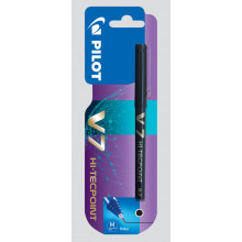 V7 Hi-Tecpoint Pens Black Carded