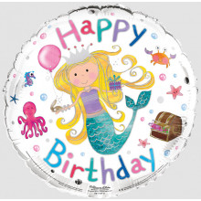 Foil Balloon Birthday Mermaid