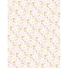 Flat Gift Wrap Hearts GW2603