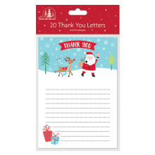 Pack 20 Christmas Thank You LetterS