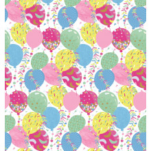 Flat Gift Wrap Confetti Balloons GW2583