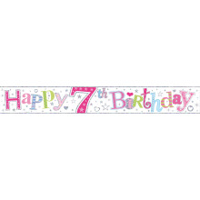 2.5m Party Banner Age 7 Girl