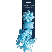 Light Blue Bow, Cop & Curl Set 3 Piece