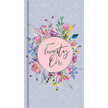 D0407 Slim WTV Diary Floral/Butterflies