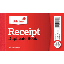 Silvine Duplicate Receipt Book (30pgs)