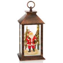 35cm Lit Lantern Santa/Snowman