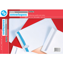 White Envelopes C4 Peel & Seal 25s