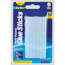 Texet Hotmelt Clear Glue Sticks 14 Pack