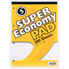 Silvine A4 Economy Refill Pad Ft/M 400pg