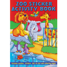 A4 Animal Sticker/Activity Book 36 Pages