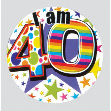 Age 40 Mix 55mm Small Badges