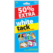 White Tack 75g Clip Strip
