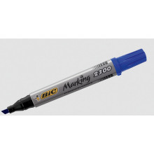 Bic Permanent Markers Chisel Tip Blue