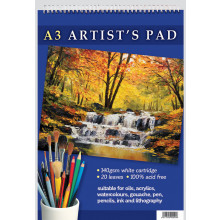 A3 Artist Spiral Pad 20 Leaves 140gsm