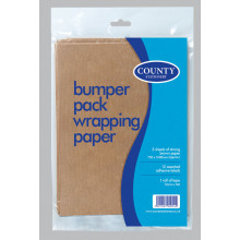 Bumper Brown Paper 3 Sheets + 12 Labels