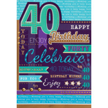 Greetings Cards 40 Male
