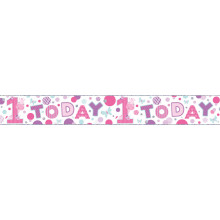 2.5m Party Banner Age 1 Girl