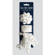 White Bow, Cop & Curl Set 3 Piece