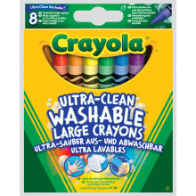 Crayola Crayons Large Washable 8s