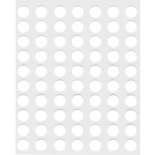White Self Adhesive Labels 8mm Round
