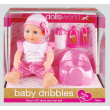 Dolls World Baby Dribbles (25cm/10")