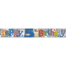 2.5m Party Banner Age 5 Boy