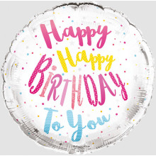 Foil Balloon Happy Birthday Female