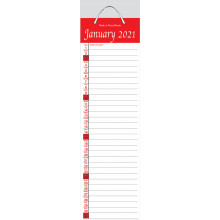 D0704 R&B Slim Monthly Eng Calendar
