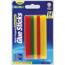 Texet Coloured Glue Sticks 14 Pack
