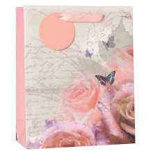 Medium Gift Bag Rose/Butterfly