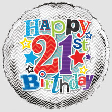Foil Balloon Age 21 Male