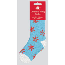 Christmas Adult Fluffy Socks Size 5-7